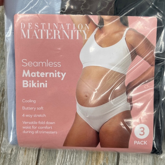 Women’s Destination Maternity Foldover Bikini Panty 3-Pack Size XXL - Picture 6 of 6